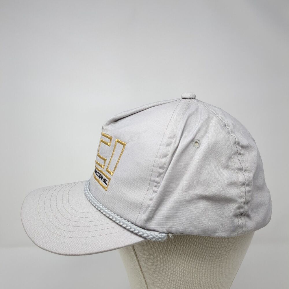 Sci Simplot Construction Inc. Snapback Rope Hat G… - image 3